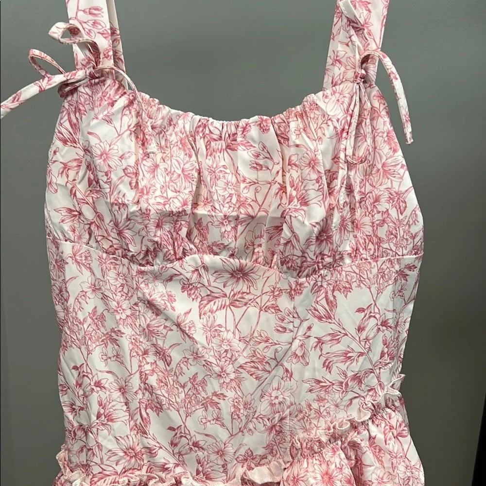 Floral Pink Sundress - Picture 3 of 5